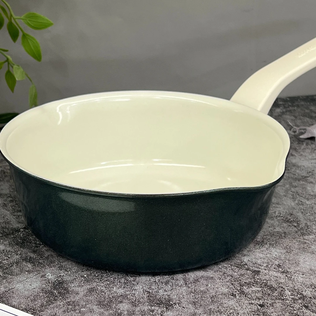 【捡漏】快乐锅陶瓷不粘锅深煎锅轻食锅汤锅炒锅一人食不挑灶