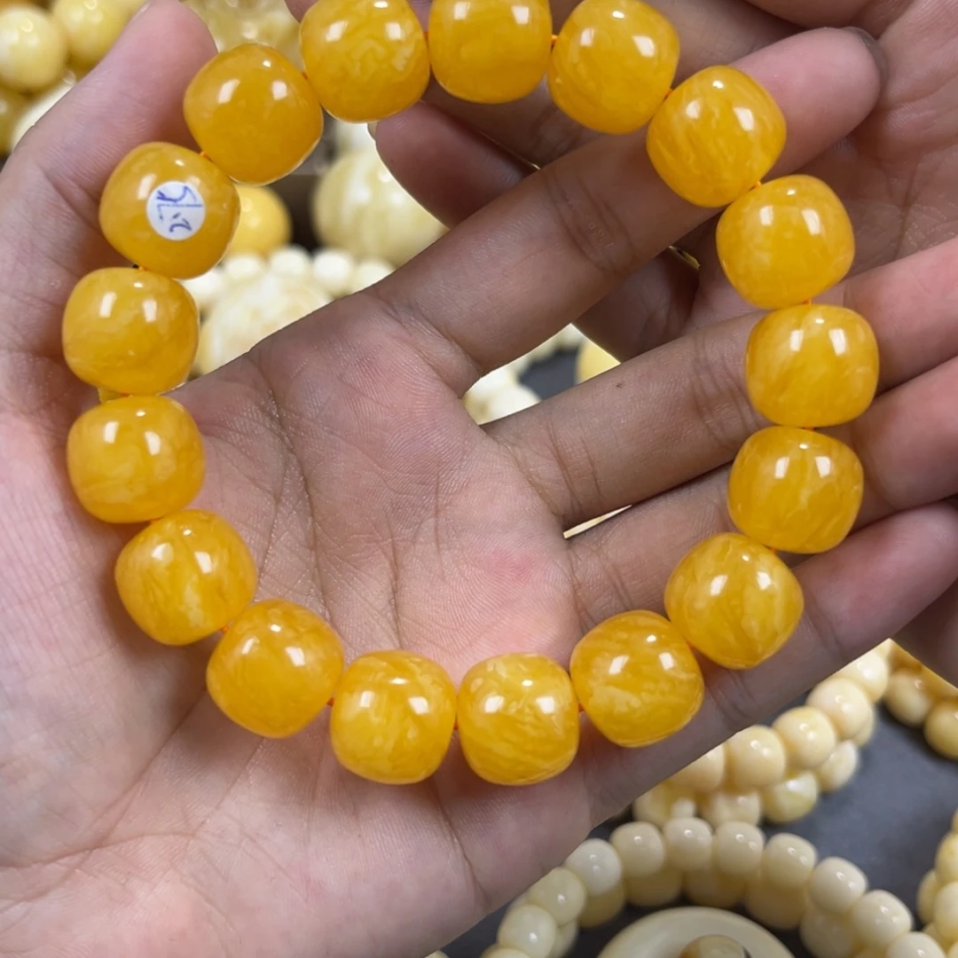 手串琥珀未镶嵌同料14.4mm