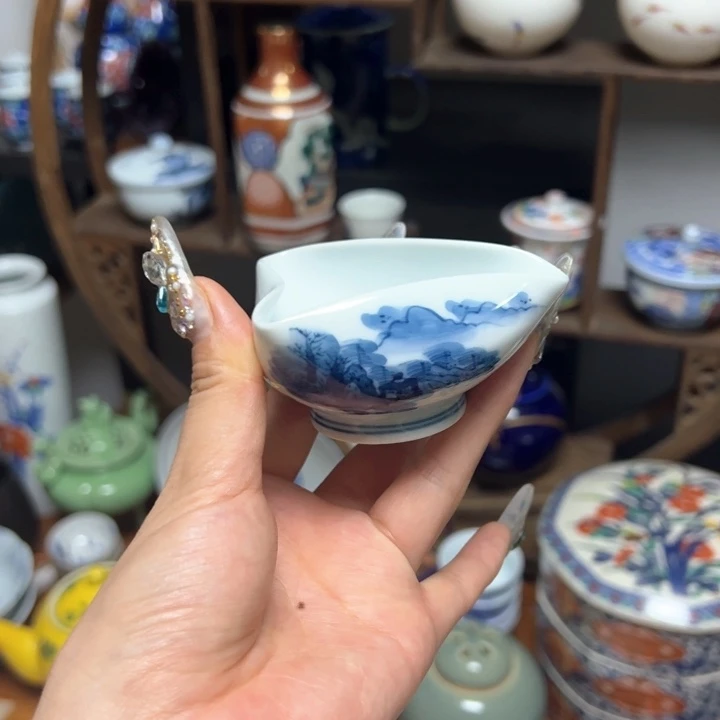 盖碗瓷器直播放漏中