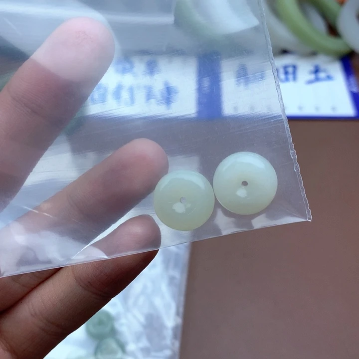 和田玉珠宝半成品未镶嵌净*净