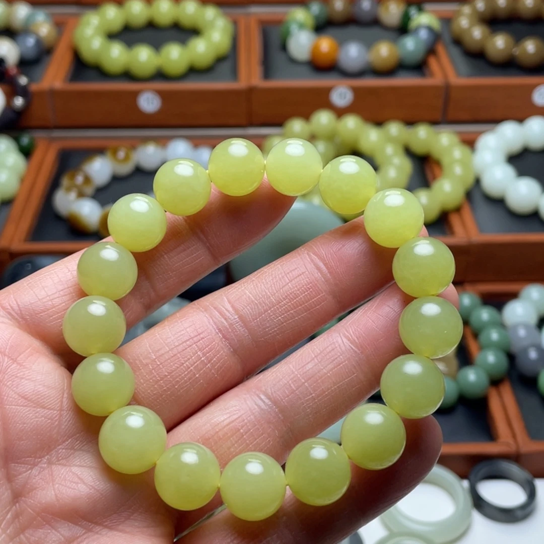 和田玉未镶嵌手串