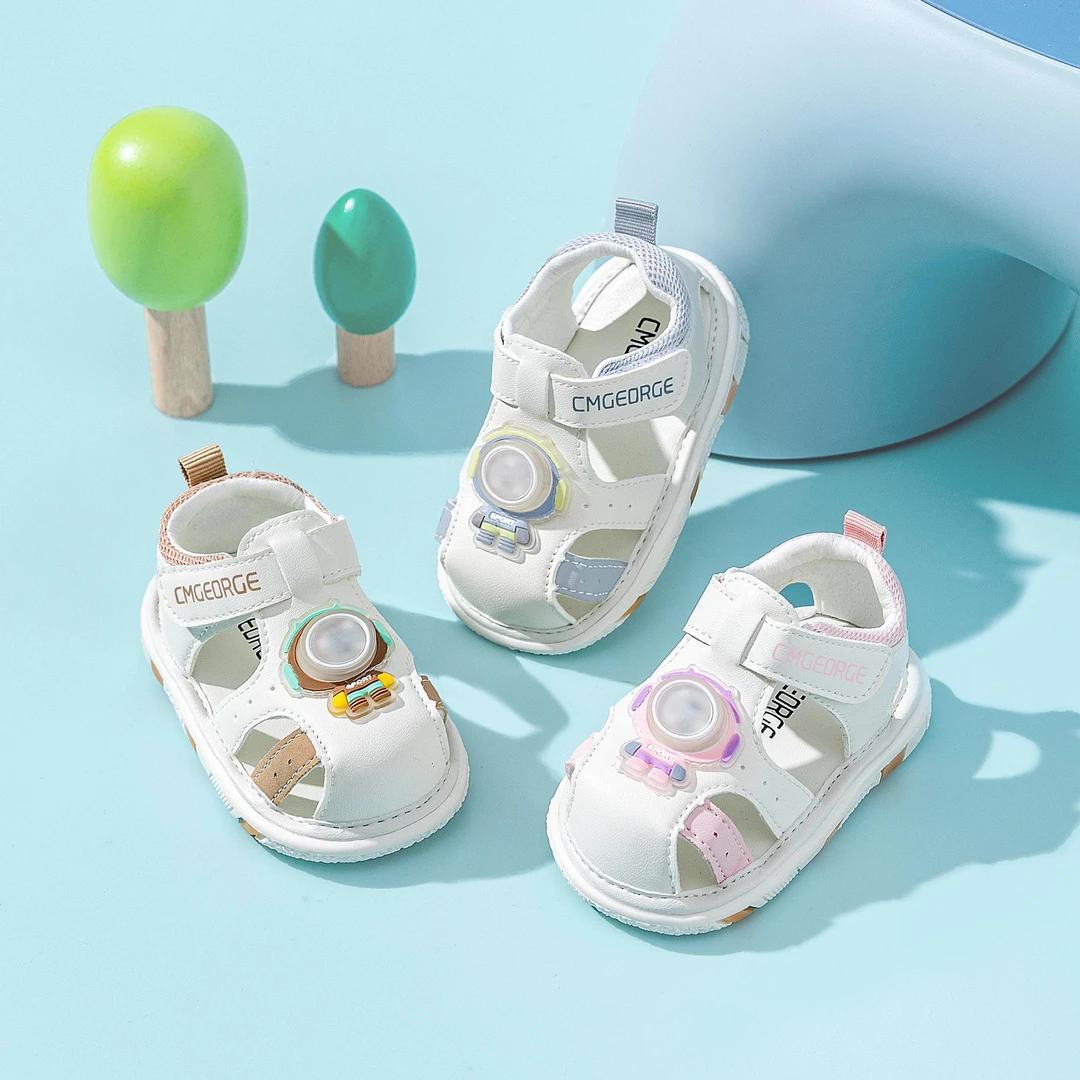 【叫叫鞋】男宝宝夏季学步凉鞋1-2岁防滑舒适镂空女宝可爱学步凉鞋