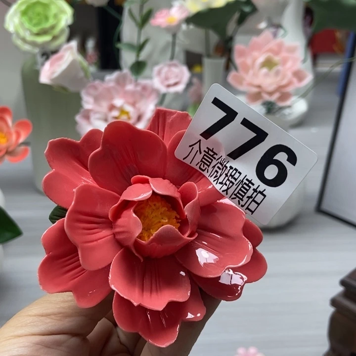 陶瓷手工制作陶瓷花