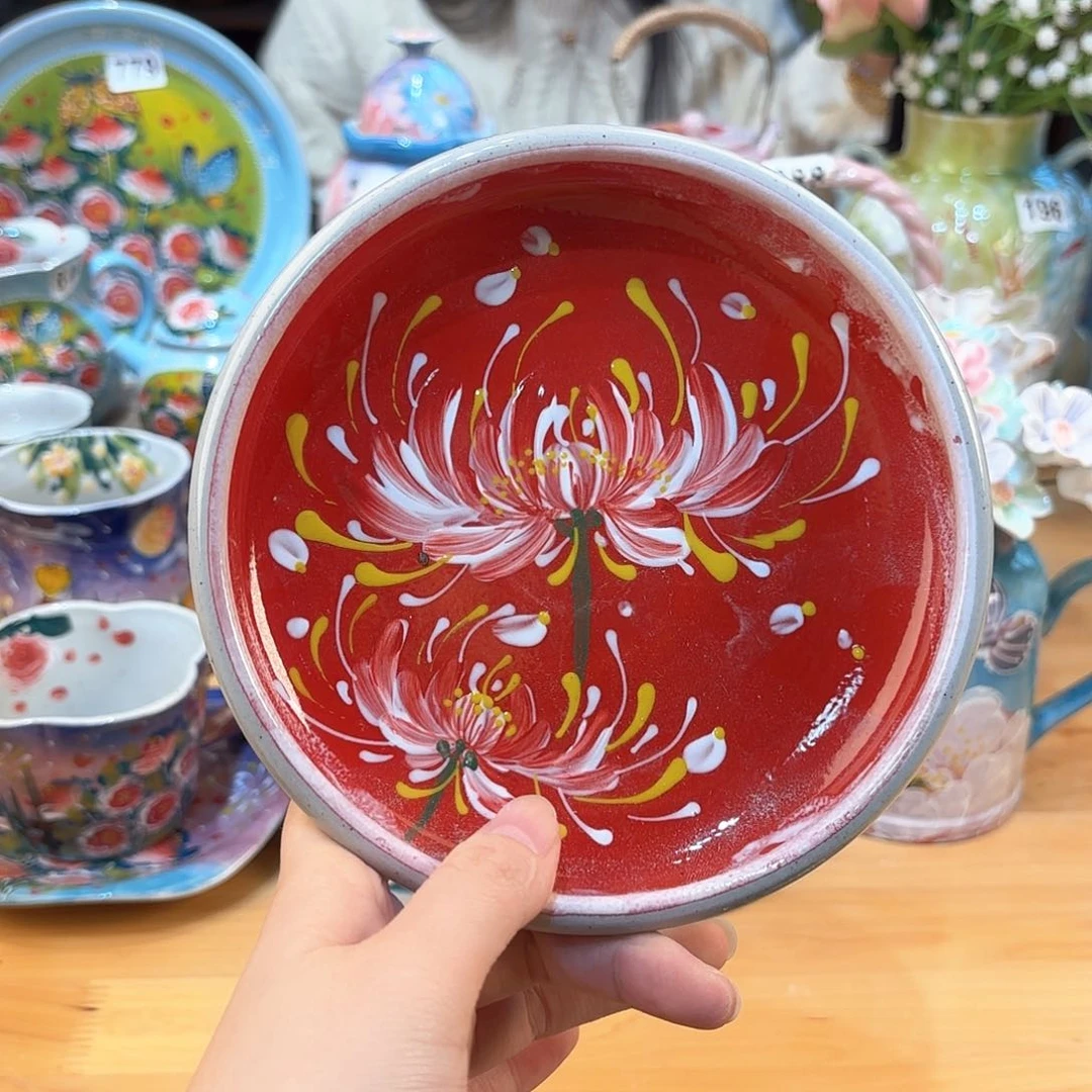 景德镇手绘高温釉下彩陶瓷茶具