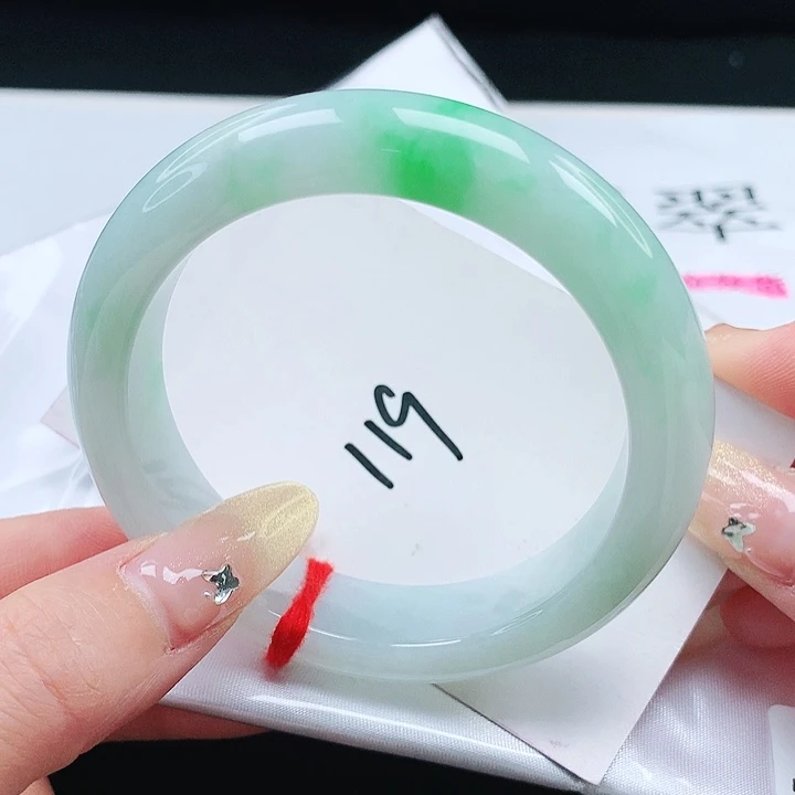 翡翠手镯未镶嵌54.8 正圈