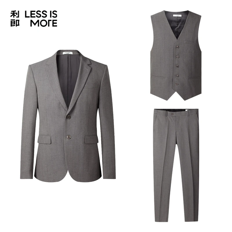 利郎【三件套/长裤】2025年春季新款男士高档商务西服套装修身职业