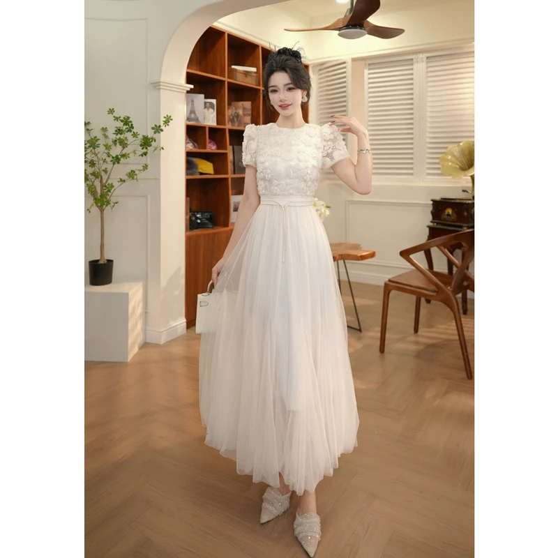 【JANE·简】夏季小众新款女装轻熟风气质收腰连衣裙显瘦修身11554