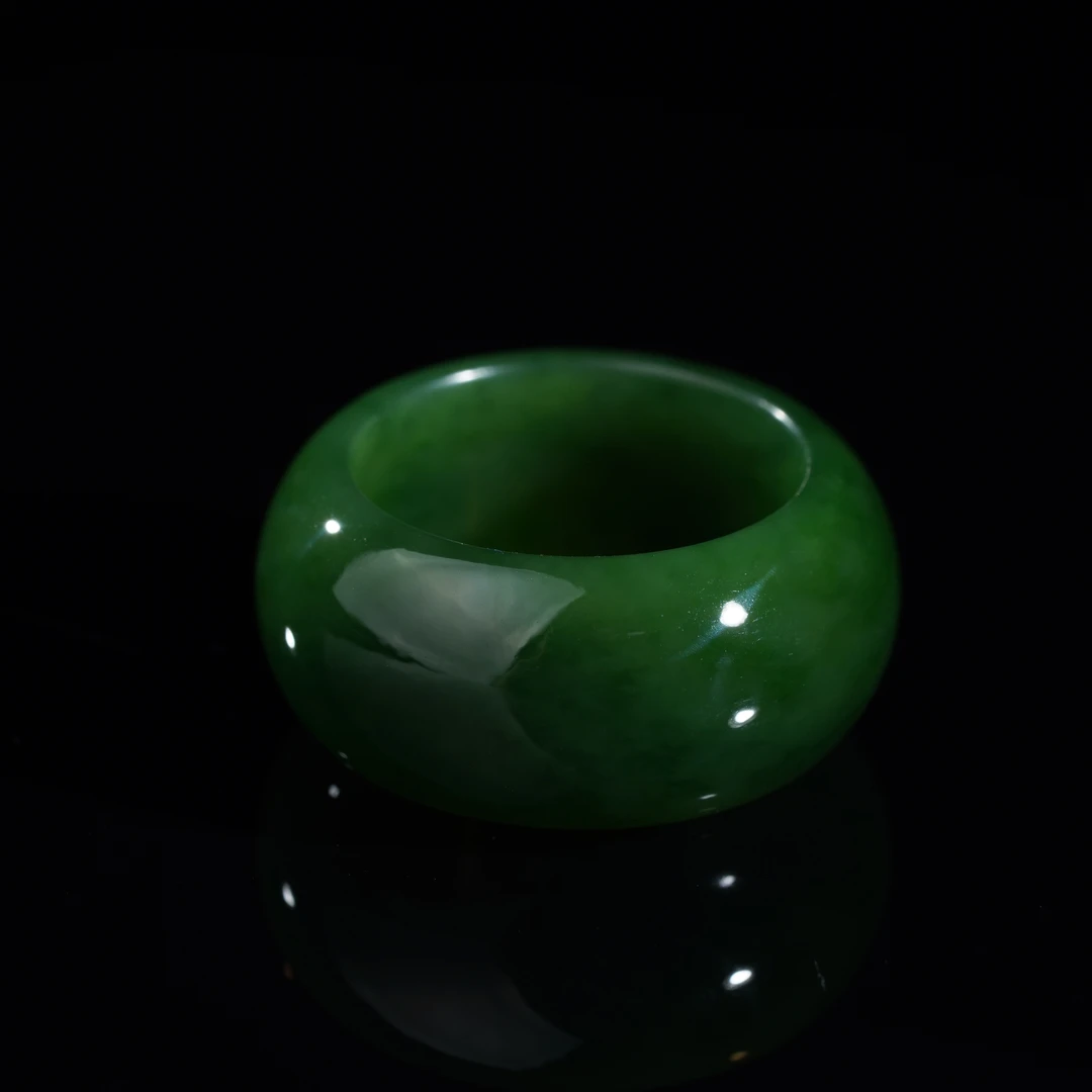 【慧子】深屿 | 和田玉红皮老料宽版戒圈-圈口13-21（宽12mm ）LM09