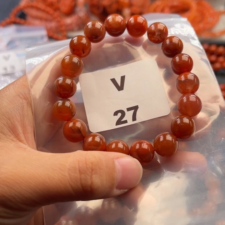 南红玛瑙未镶嵌多样性发货默认微瑕称重10mm