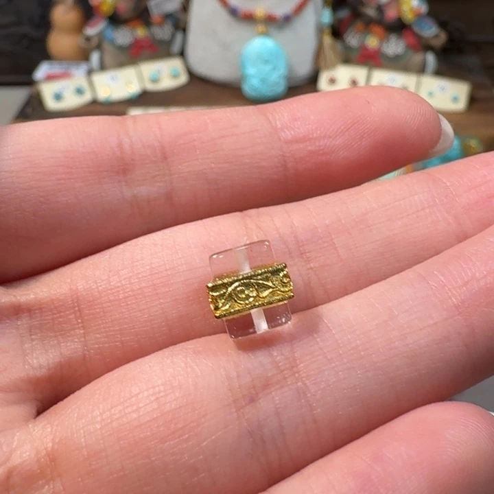 银S925镶嵌水晶珠宝半成品回纹