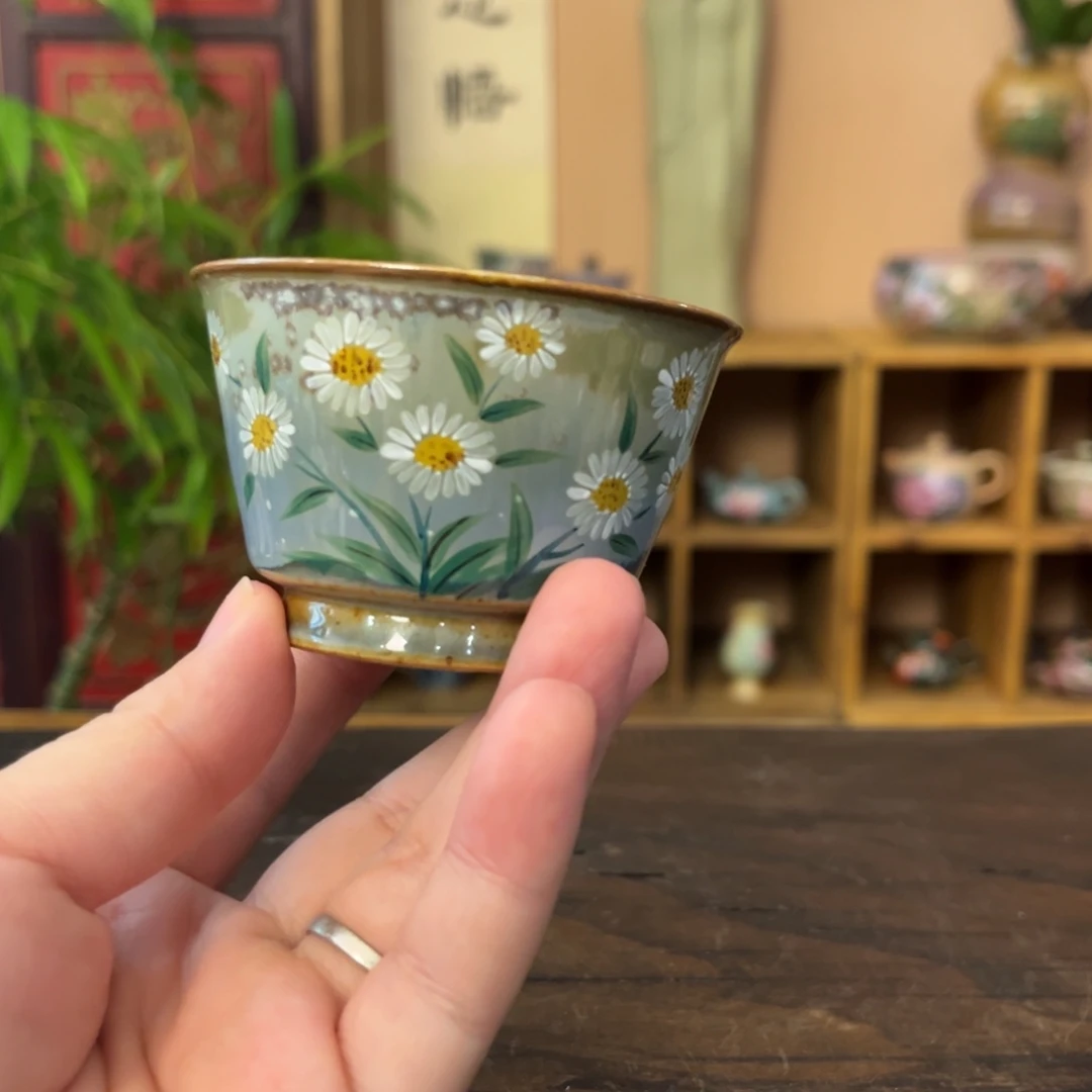 柴烧手工手绘陶瓷