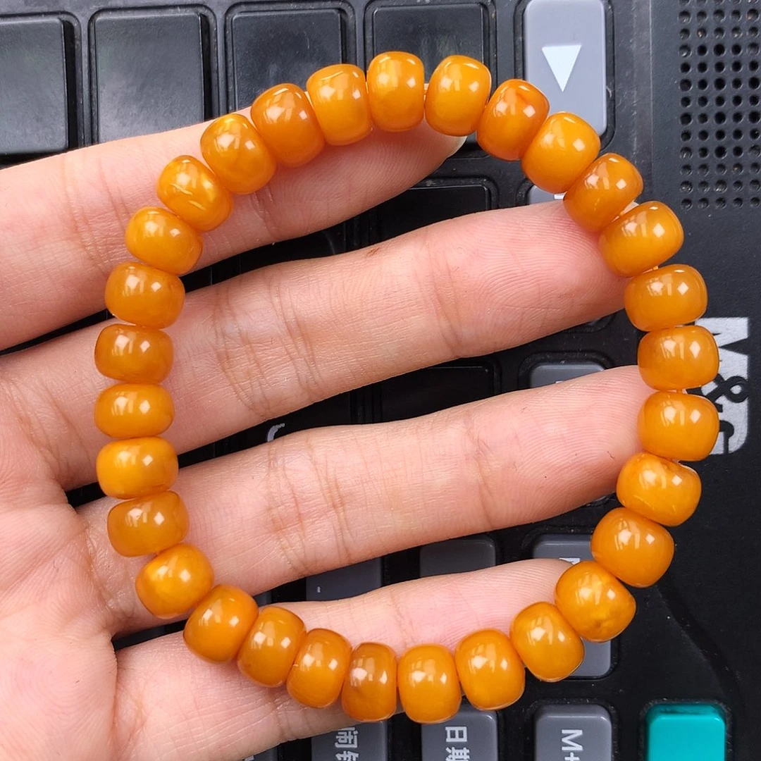 琥珀未镶嵌珠宝奇石8mm➕