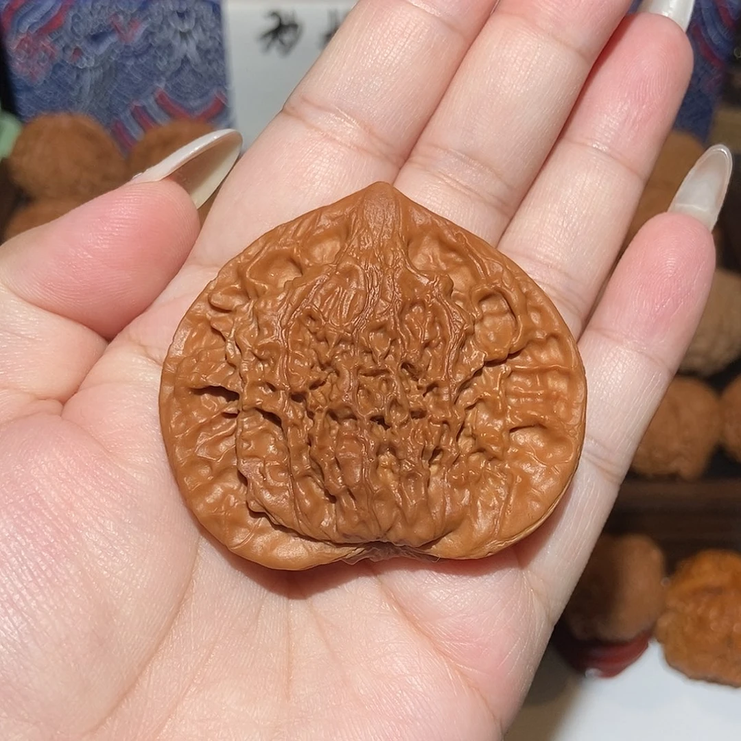 文玩核桃吊坠官帽饼49