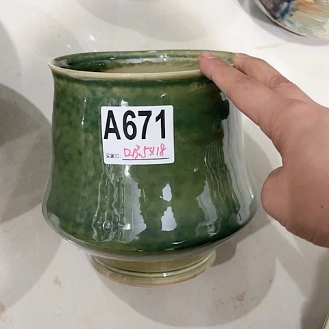 红陶景德镇陶瓷花盆手工