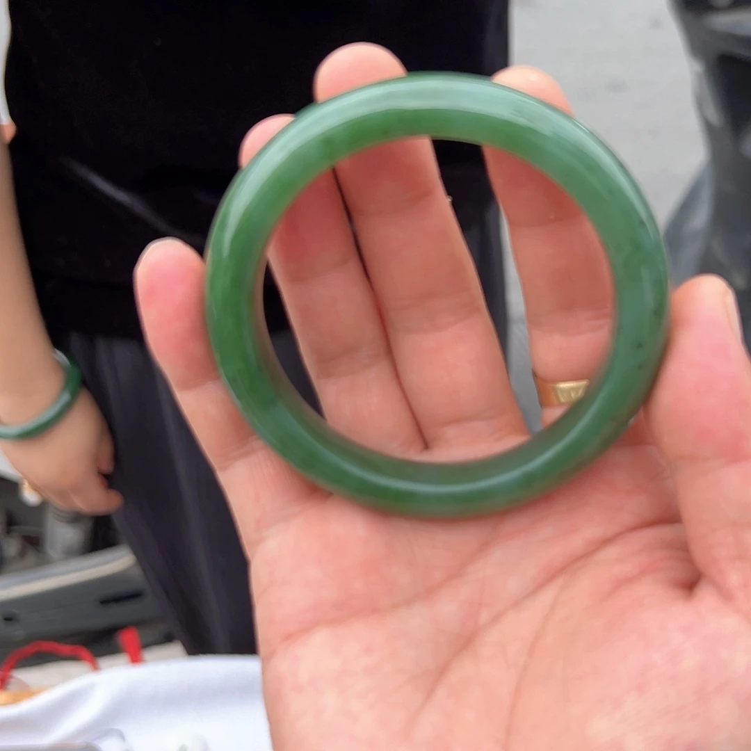 和田玉（碧玉）手镯未镶嵌老坑北极玉和田玉碧玉精品