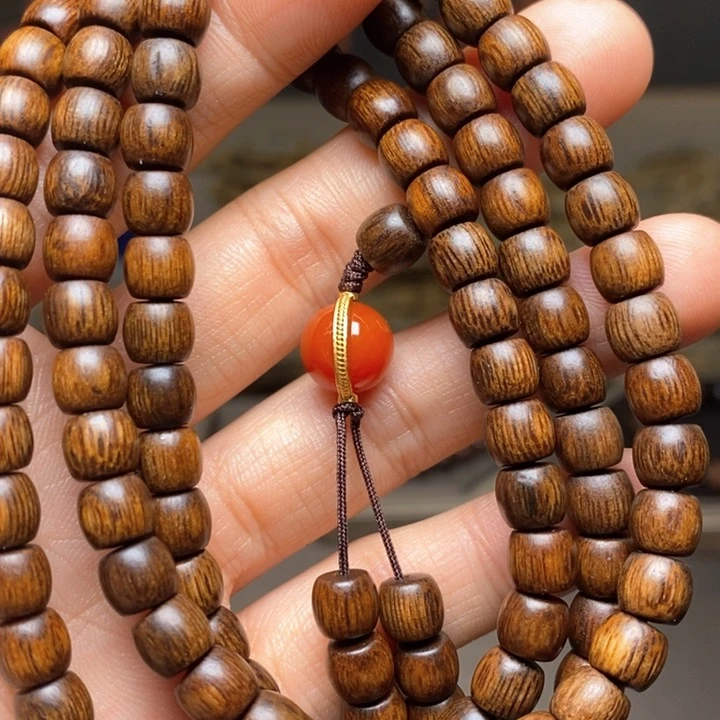 沉香手串越南芽庄黄棋楠06×108