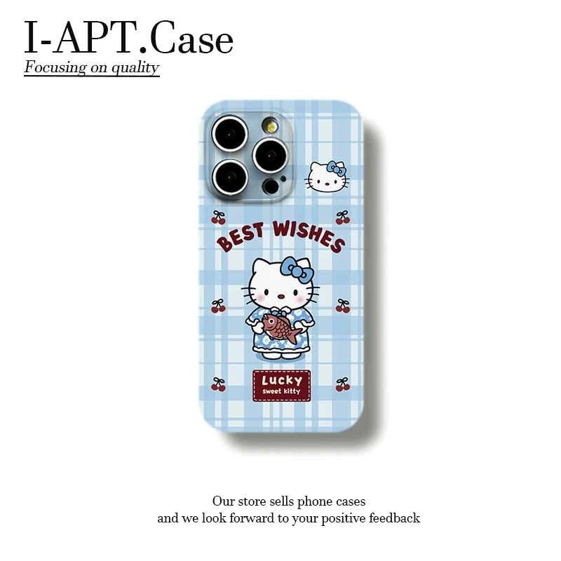 蓝布格KT抱鱼菲林软壳适用iPhone苹果16手机壳华为oppo小米vivo新