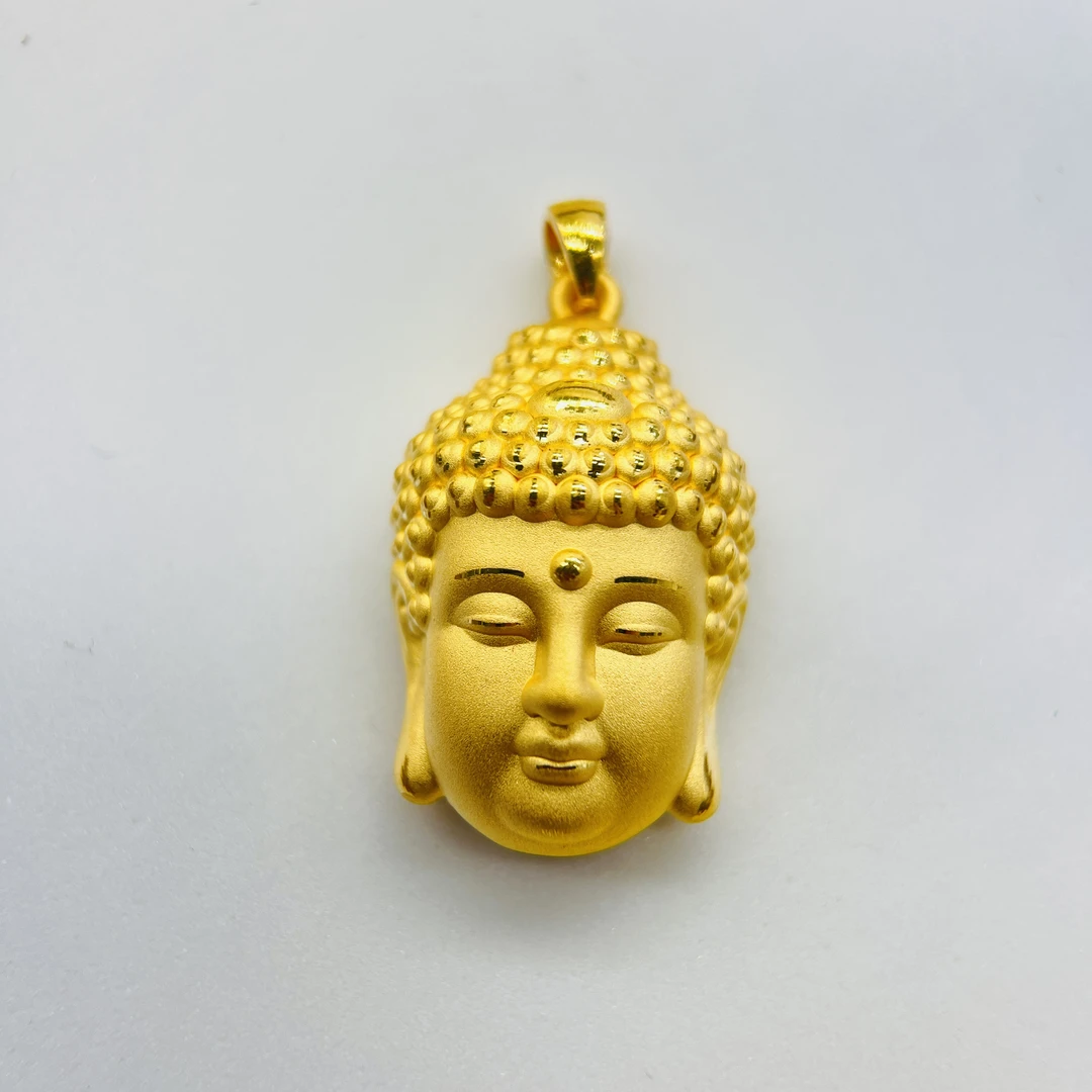 足金饰品/佛头吊坠（瓜子扣）/2.59/1A5D1066/K