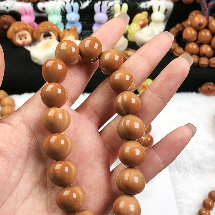 手串/手链核桃哈*亮面屁桃