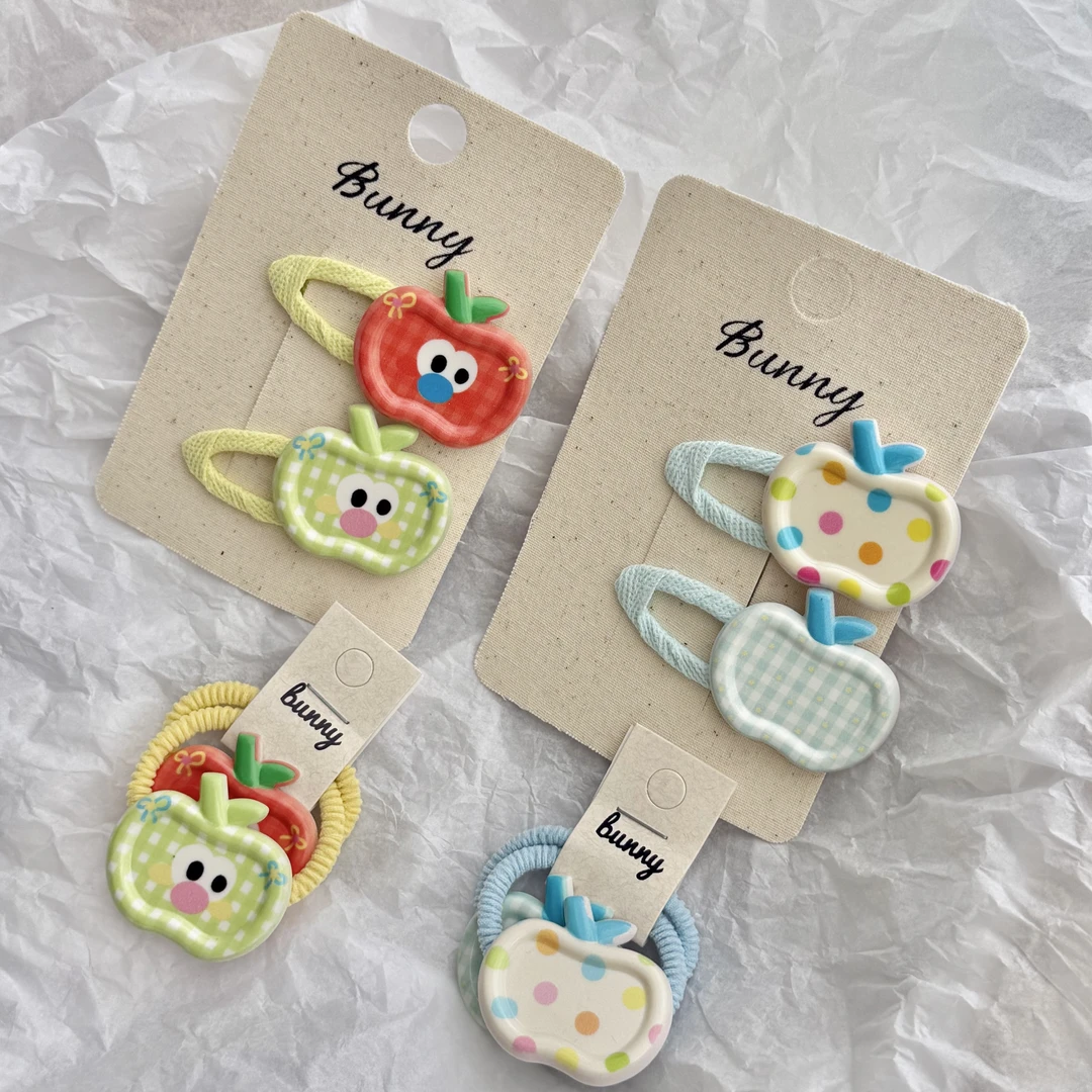 可爱卡通苹果儿童发夹宝宝头饰刘海碎发边夹女孩发饰饰品发卡BB夹