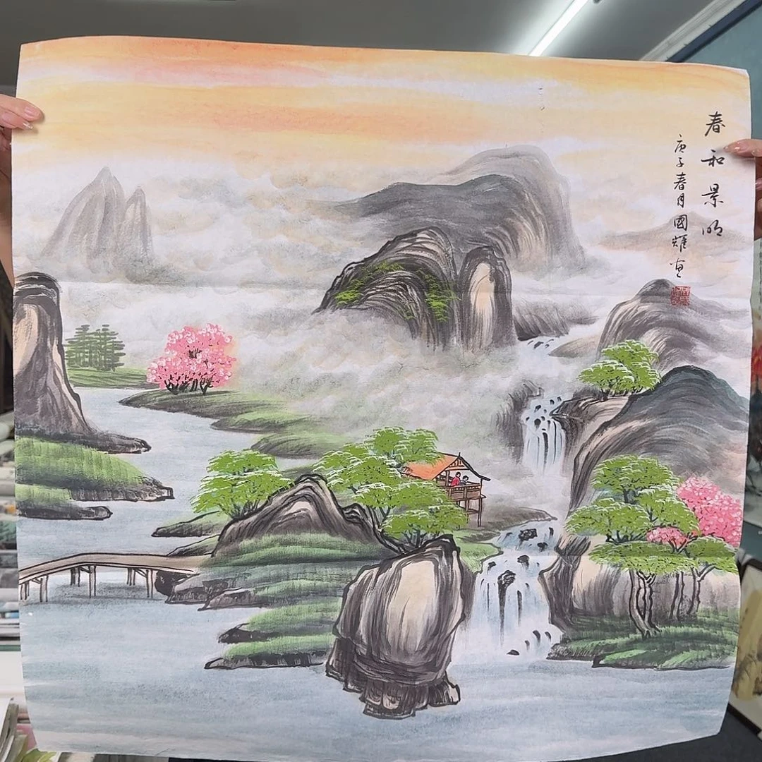 纯手绘国画作品作品