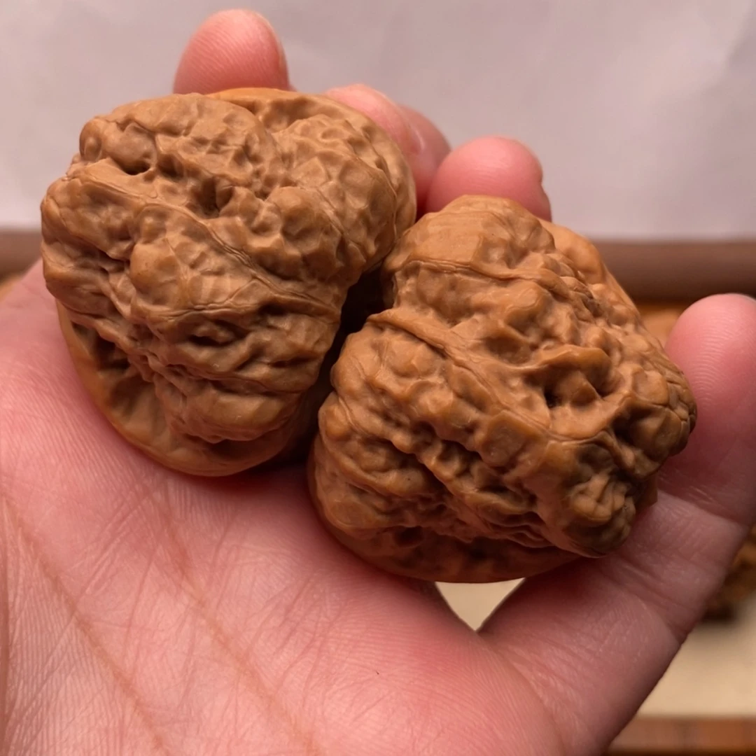 【闪购商品】把件文玩核桃三角蛙边38左右