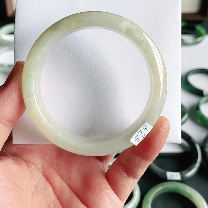 未镶嵌手镯翡翠圈口57.9手镯