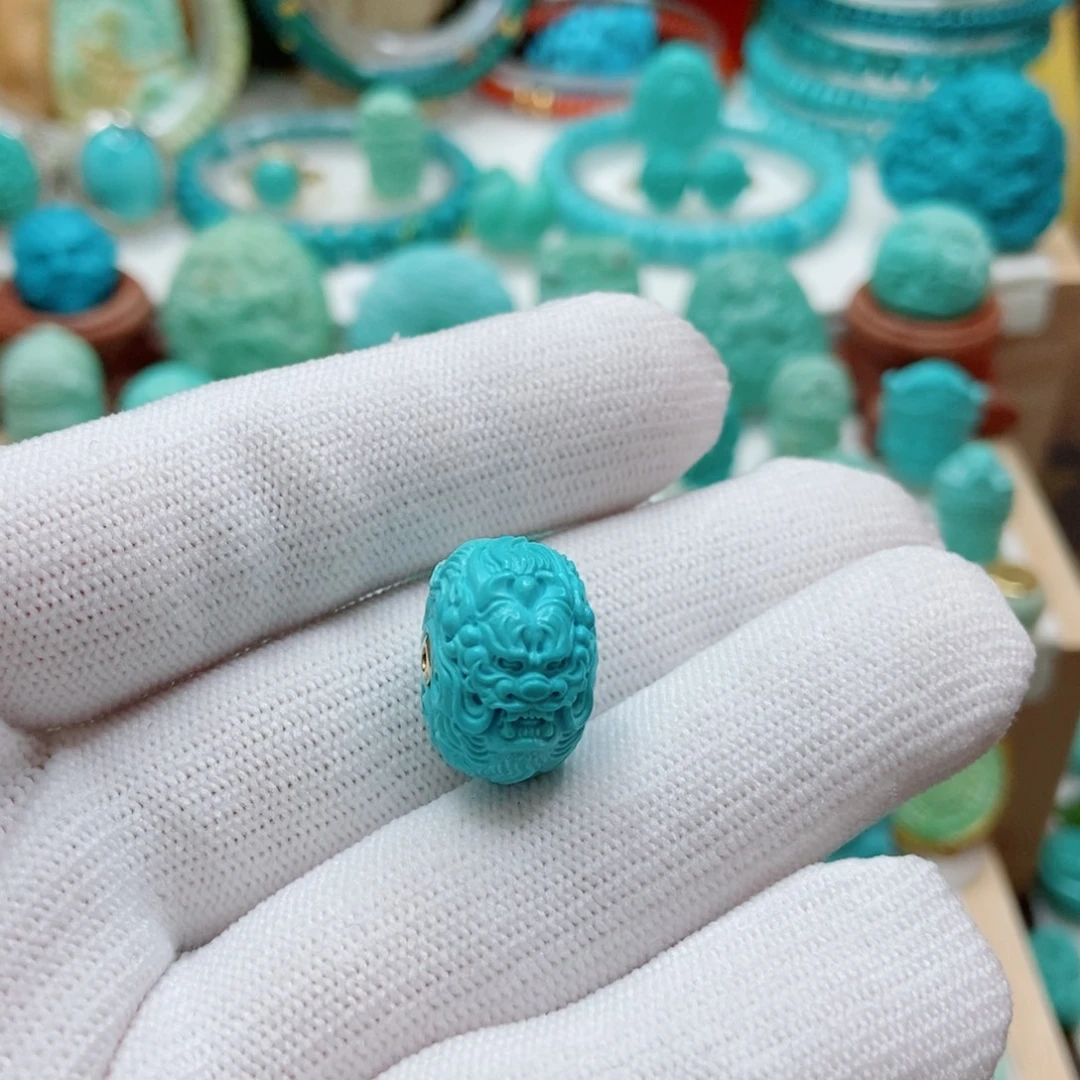 绿松石未镶嵌龙扣17mm