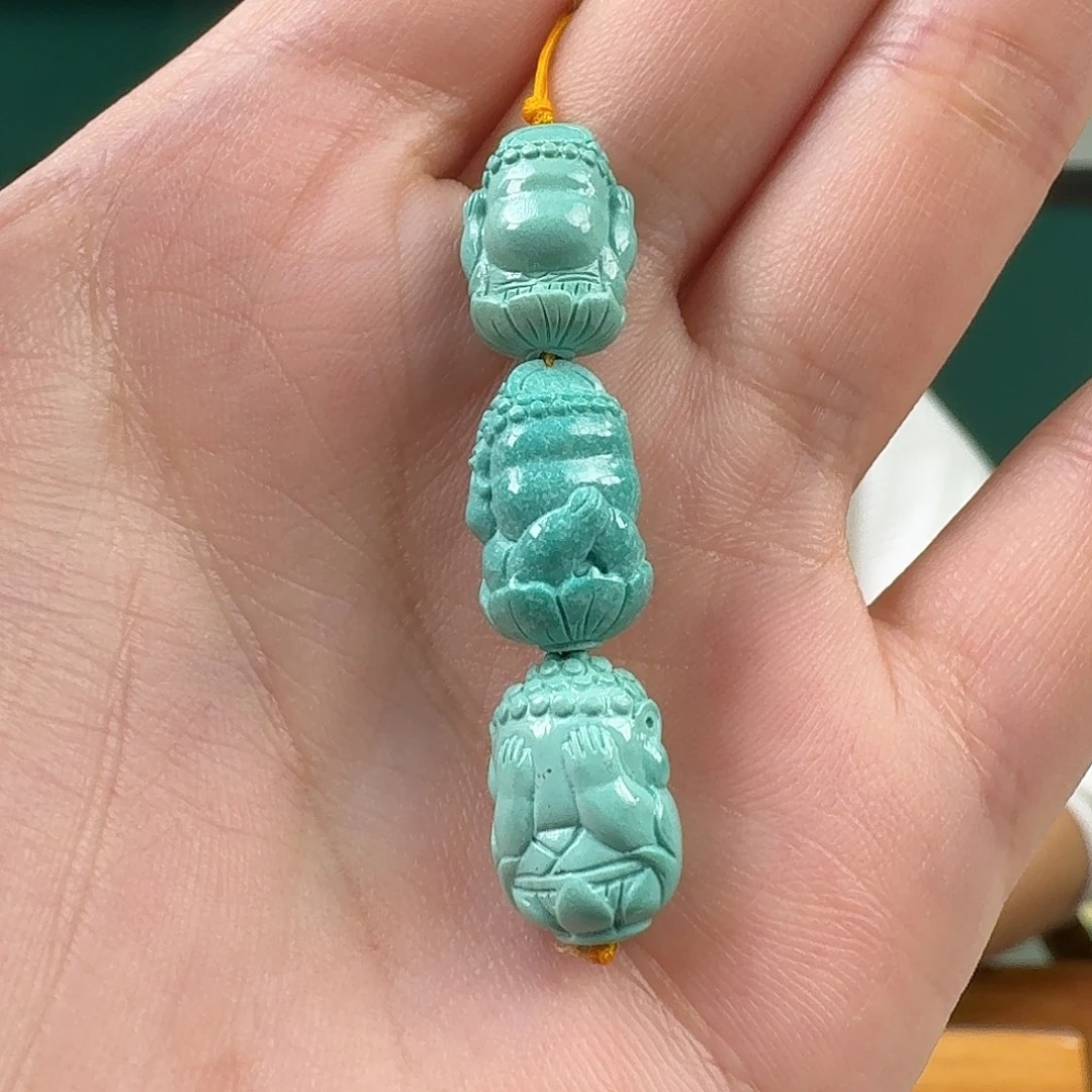 绿松石未镶嵌挂件