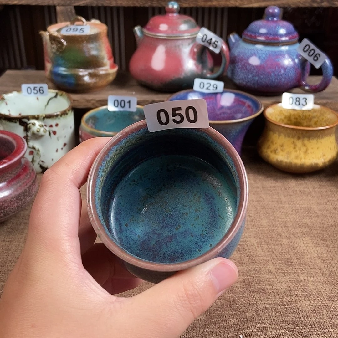 瓷片钧瓷茶壶艺术