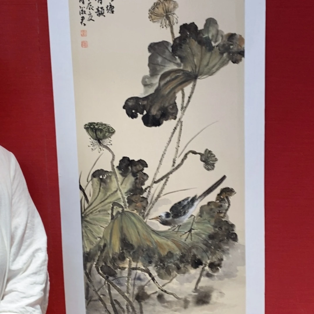 国画锦麟艺术四人联展笔会现场