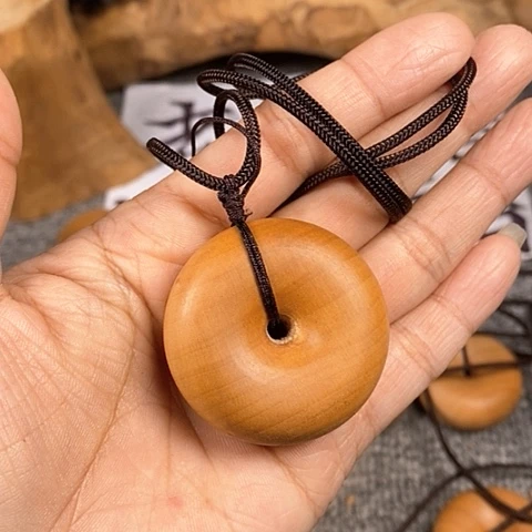 檀香木手串/手链老山檀香大平安扣4.0/1.8