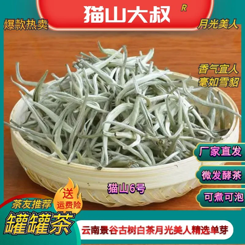 猫山大叔【七夕猫26号】2025新茶云南景谷古树白茶月光美人微发酵茶