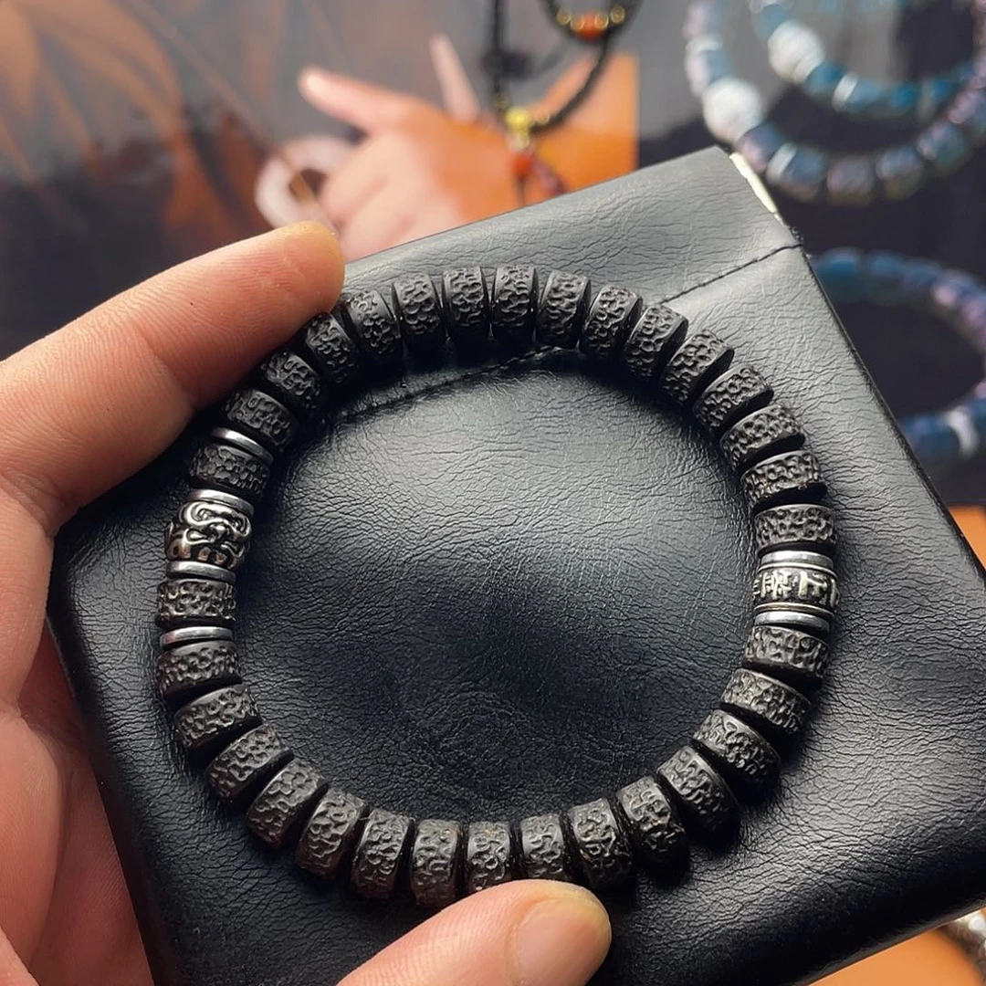 椰蒂手串9黑金椰噶吞金兽上上签