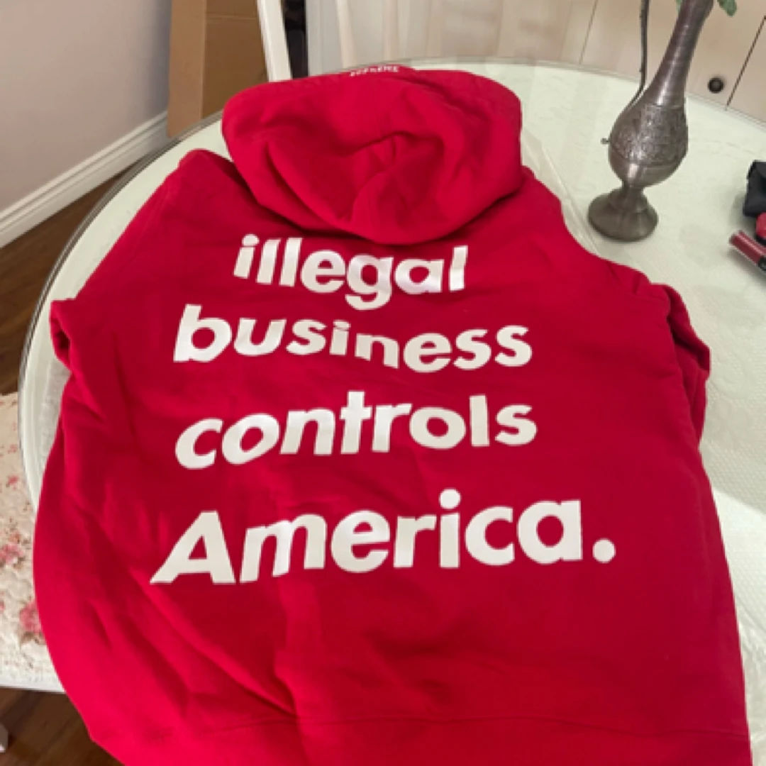 SUP Illegal Business Hooded重磅卫衣