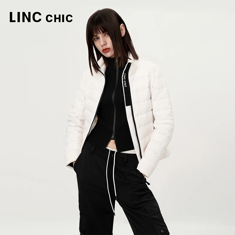LINCCHIC/金羽杰2024年秋季新款超轻薄短款羽绒服女外套Y24801126