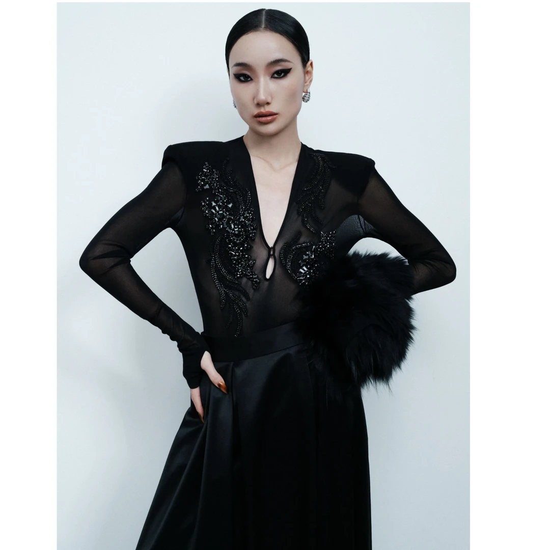 蓝蒂蔻ARMOUR【凤舞珠韵】上衣SA08021（清仓回馈，不退不换）