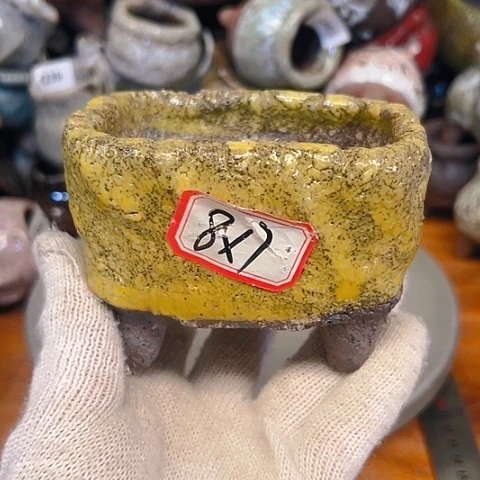 粗陶花盆手工花盆