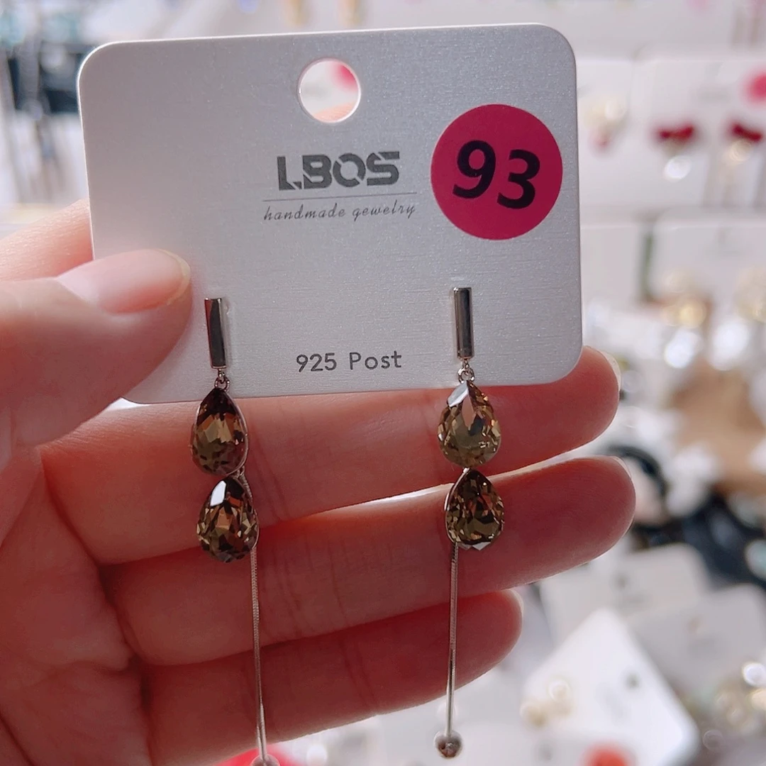 锆石纯铜合金耳环