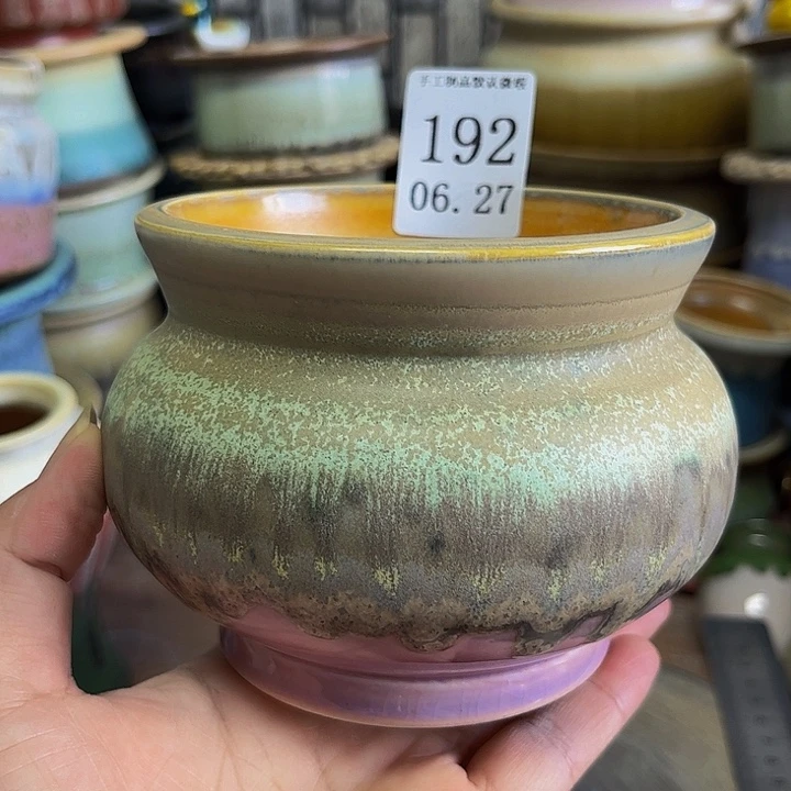 瓷片景德镇陶瓷手工制作口9.5高9