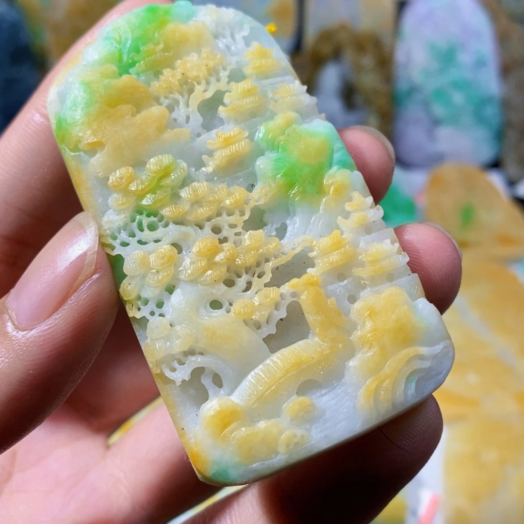 定制翡翠未镶嵌天然翡翠A货