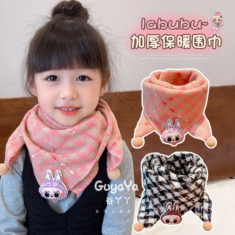 儿童可爱卡通啦布布围巾秋冬保暖围脖女童秋季防风护颈小女孩方巾