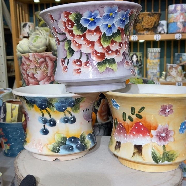 红陶景德镇艺术手绘作品