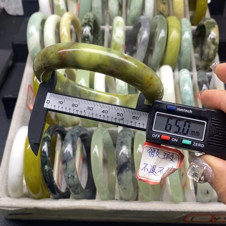 蛇纹石玉手镯11未镶嵌