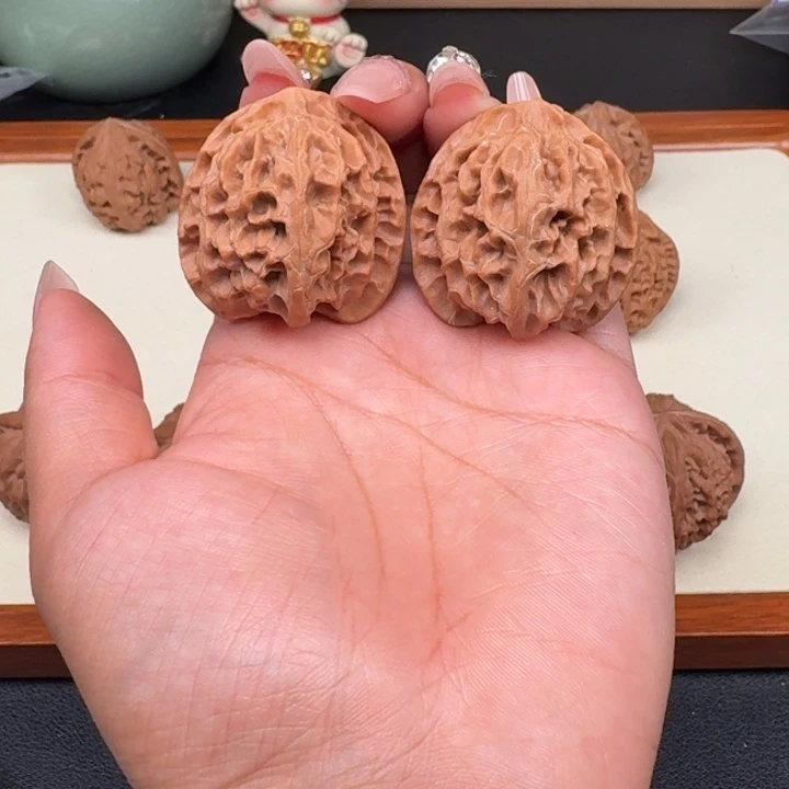 把件文玩核桃全品苹果全家福37