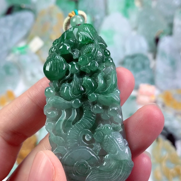 翡翠未镶嵌吊坠(不含链)