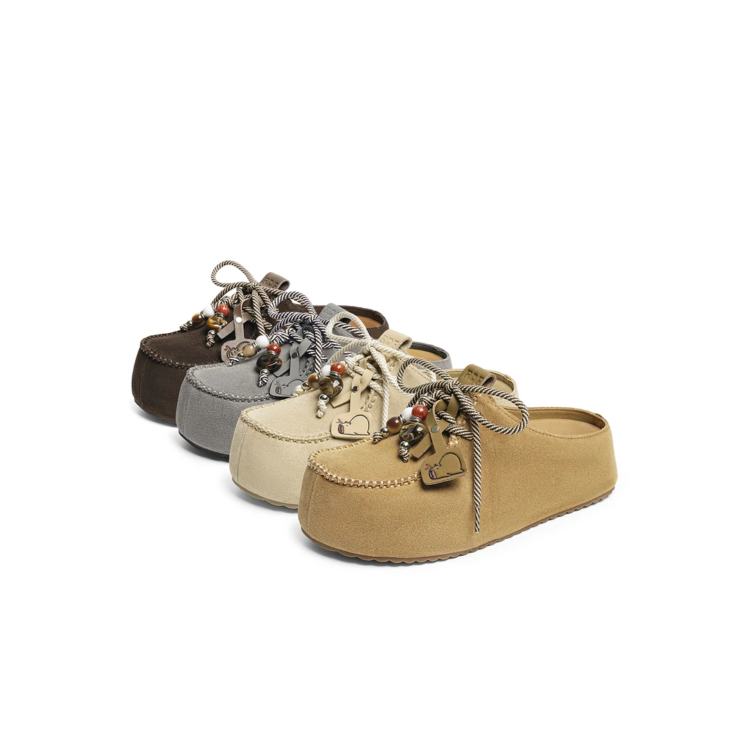 红蜻蜓卡皮巴拉系列勃肯鞋一脚蹬外穿包头拖鞋