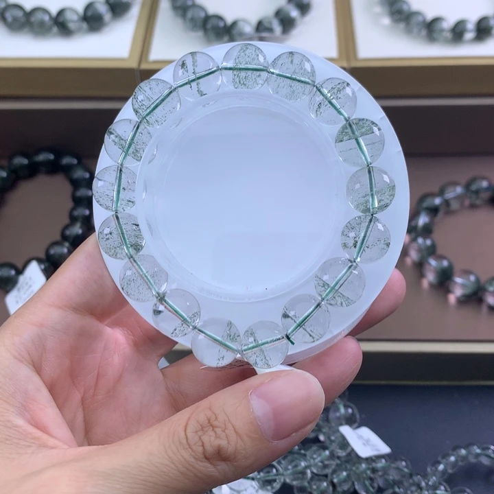 未镶嵌手链水晶绿幽灵