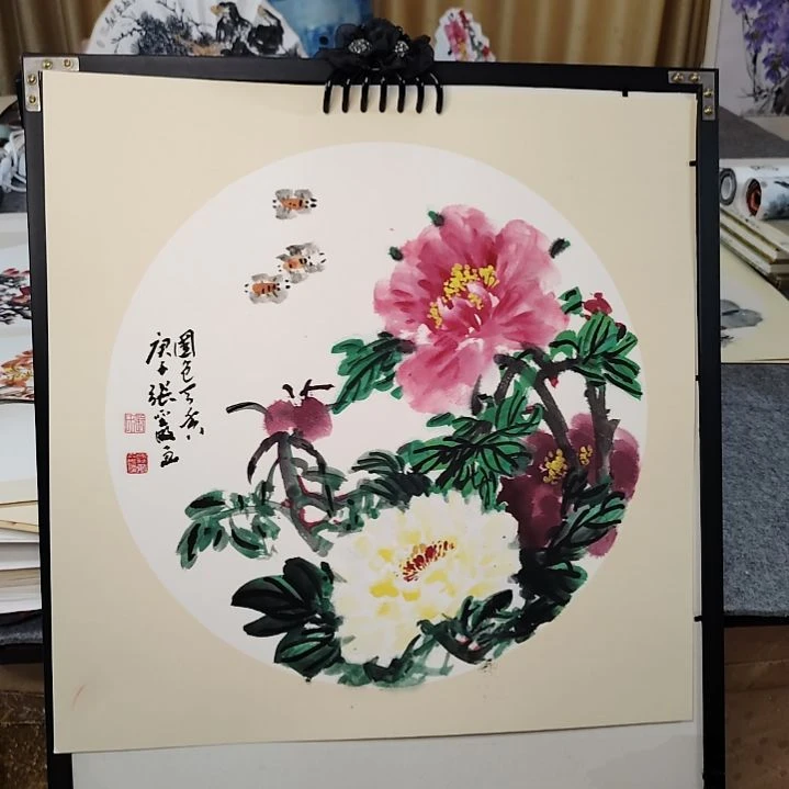 国画张圣敏老师纯手绘作品