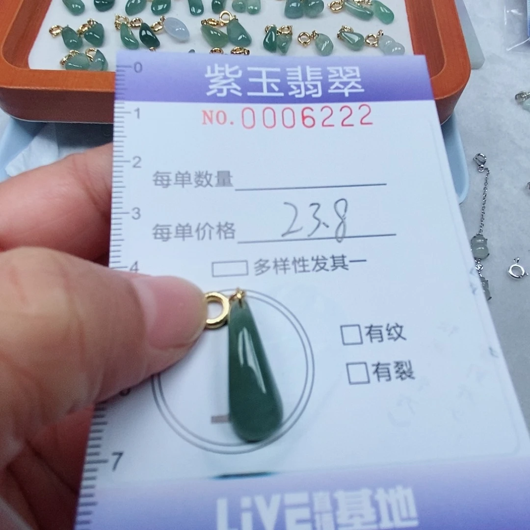 颈饰未镶嵌翡翠冰透随行